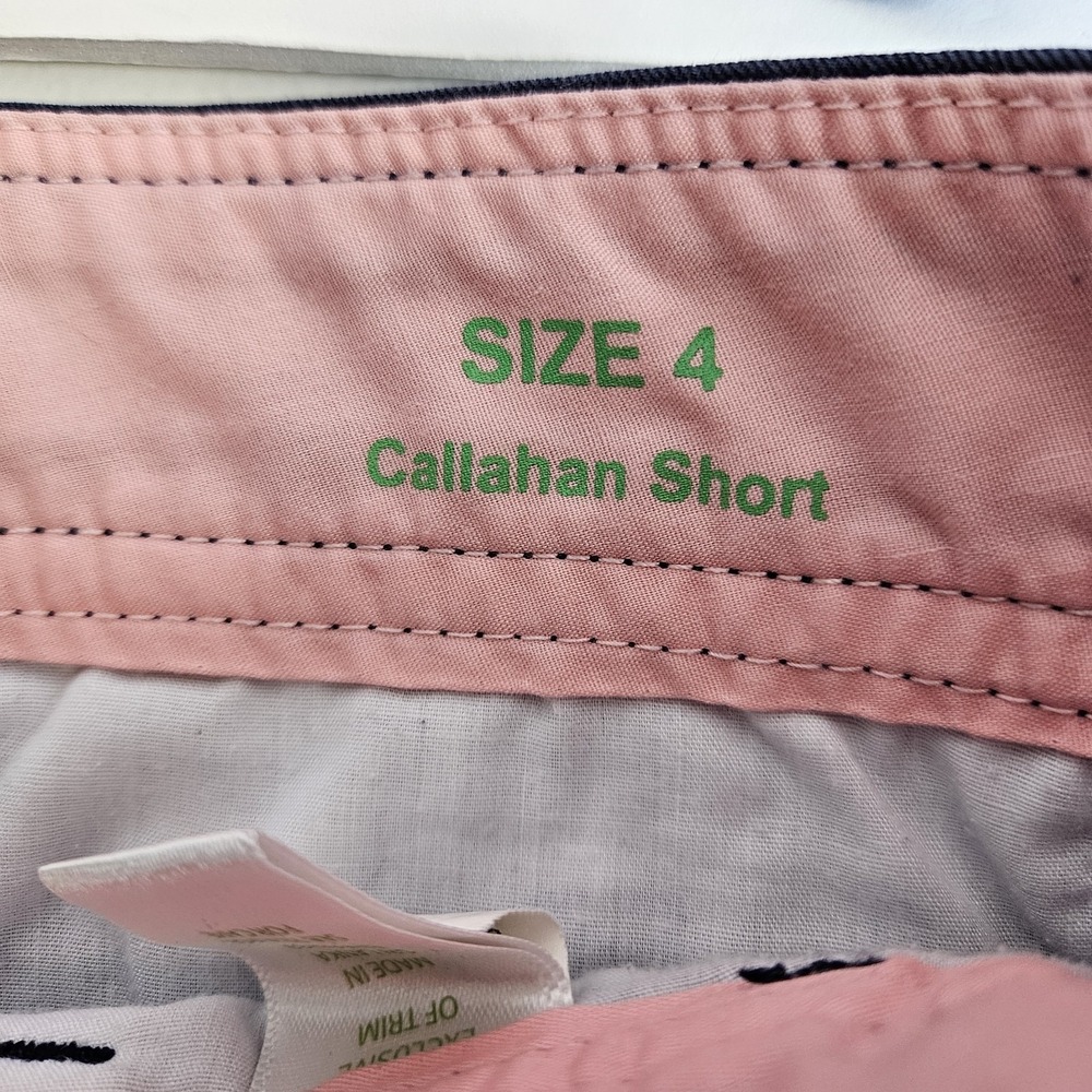 Lilly‎ Pulitzer Callahan Shorts Size 4 Navy Blue Casual Women's - Picture 4 of 7